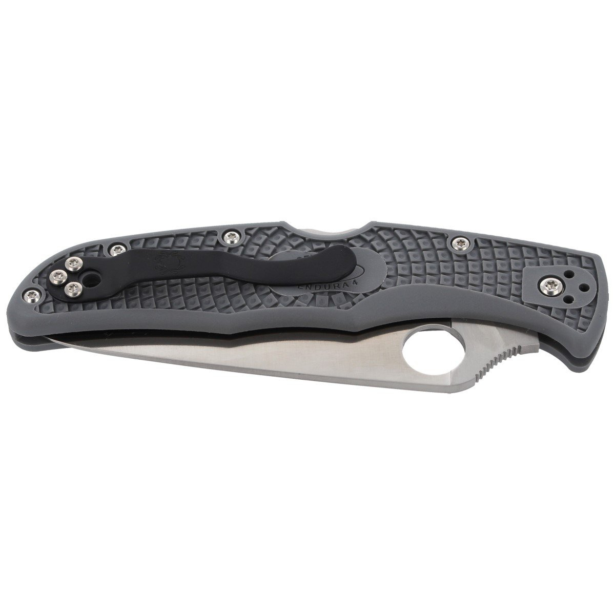 Nóż Spyderco Endura 4 FRN Gray Flat Ground Plain (C10FPGY) 6 Nóż Spyderco Endura 4 FRN Gray Flat Ground Plain (C10FPGY)-6