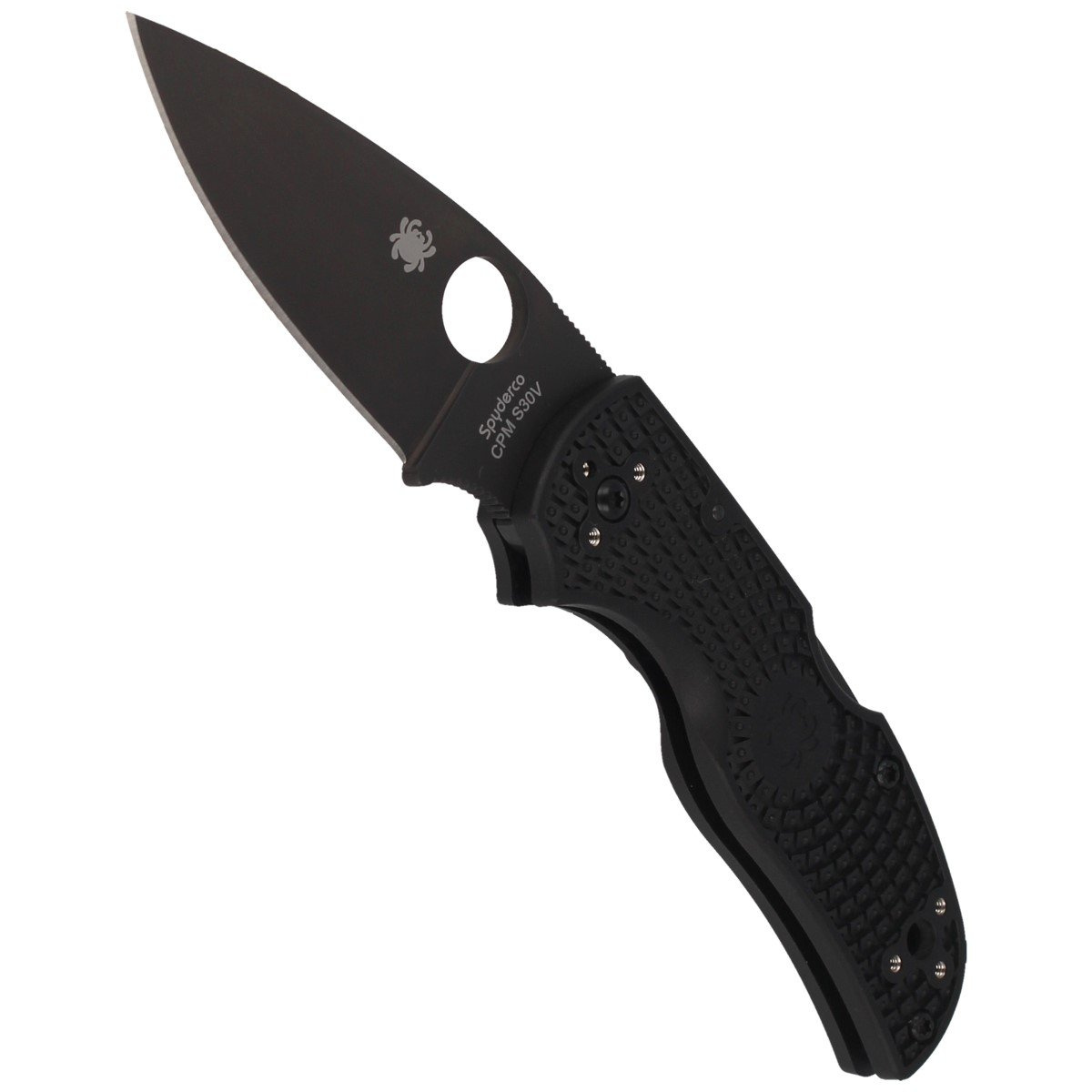 Nóż składany Spyderco Native 5 Lightweight Black FRN, Black DLC CPM S30V by Sal Glesser (C41PBBK5) 4 Nóż składany Spyderco Native 5 Lightweight Black FRN, Black DLC CPM S30V by Sal Glesser (C41PBBK5)-4