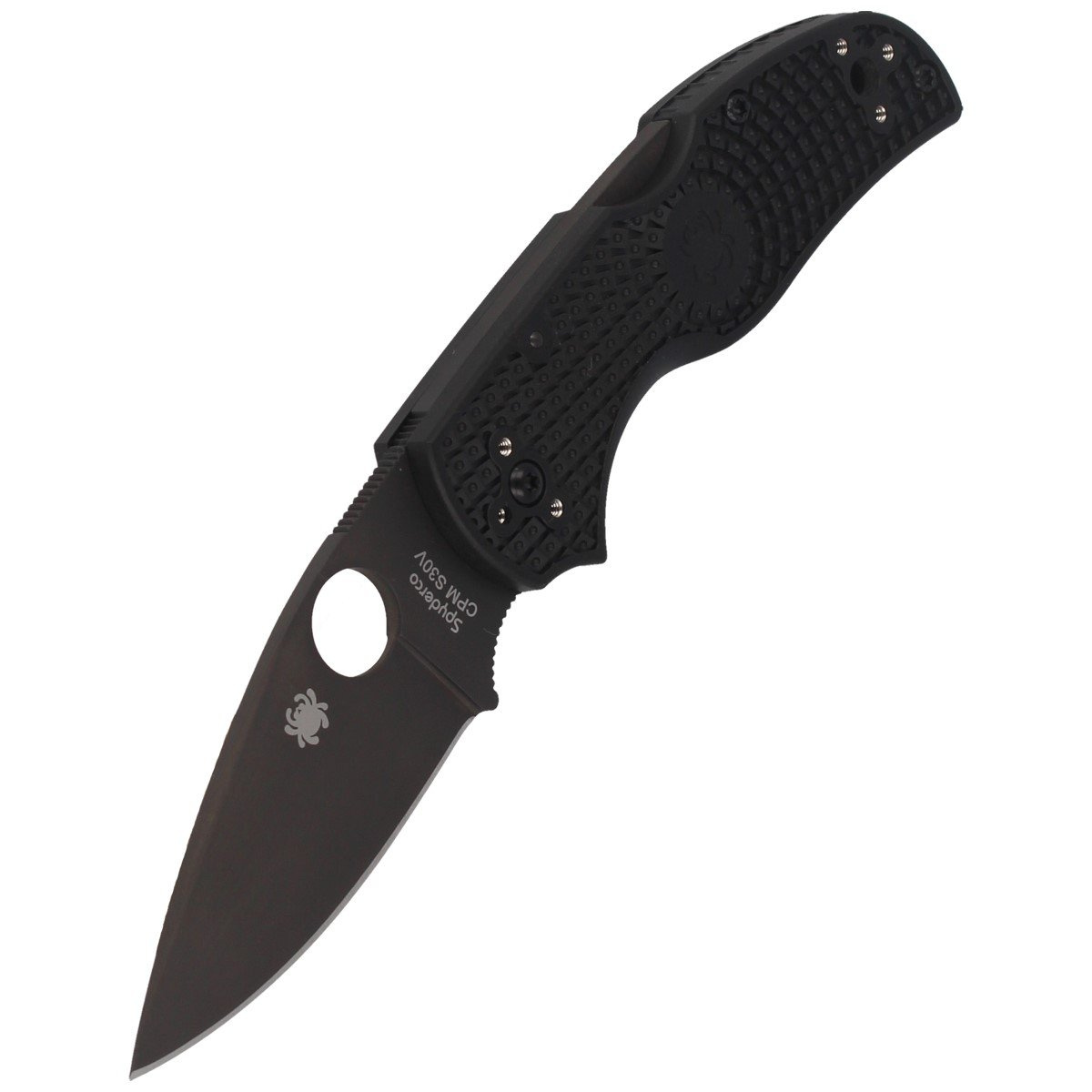 Nóż składany Spyderco Native 5 Lightweight Black FRN, Black DLC CPM S30V by Sal Glesser (C41PBBK5) 5 Nóż składany Spyderco Native 5 Lightweight Black FRN, Black DLC CPM S30V by Sal Glesser (C41PBBK5)-5