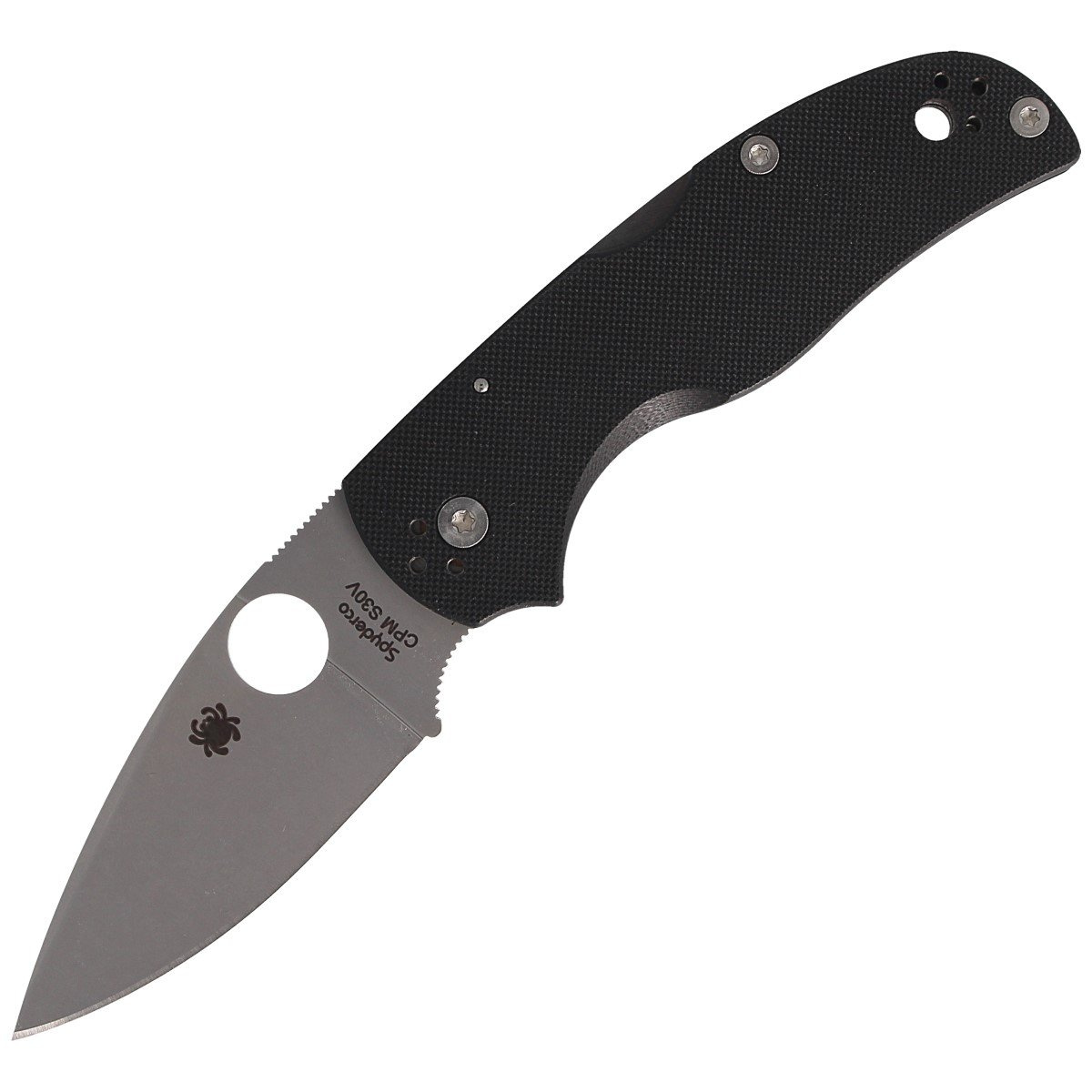 Nóż składany Spyderco Native 5 Black G10, Satin CPM S30V by Sal Glesser (C41GP5) 1 Nóż składany Spyderco Native 5 Black G10, Satin CPM S30V by Sal Glesser (C41GP5)-1