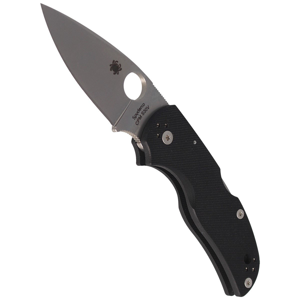 Nóż składany Spyderco Native 5 Black G10, Satin CPM S30V by Sal Glesser (C41GP5) 5 Nóż składany Spyderco Native 5 Black G10, Satin CPM S30V by Sal Glesser (C41GP5)-5