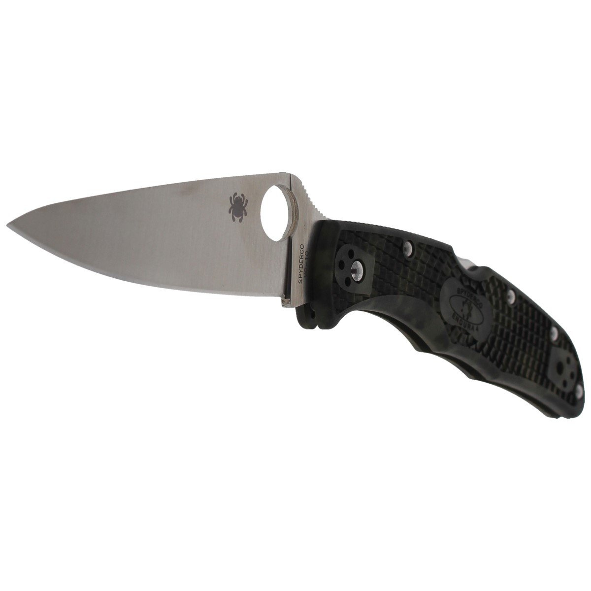 Nóż Spyderco Endura 4 FRN Zome Green Plain (C10ZFPGR) 1 Nóż Spyderco Endura 4 FRN Zome Green Plain (C10ZFPGR)-1