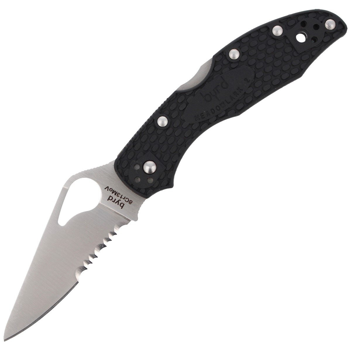 Nóz Spyderco Byrd Meadowlark 2 FRN Black, Combination (BY04PSBK2) 2 Nóz Spyderco Byrd Meadowlark 2 FRN Black, Combination (BY04PSBK2)-2