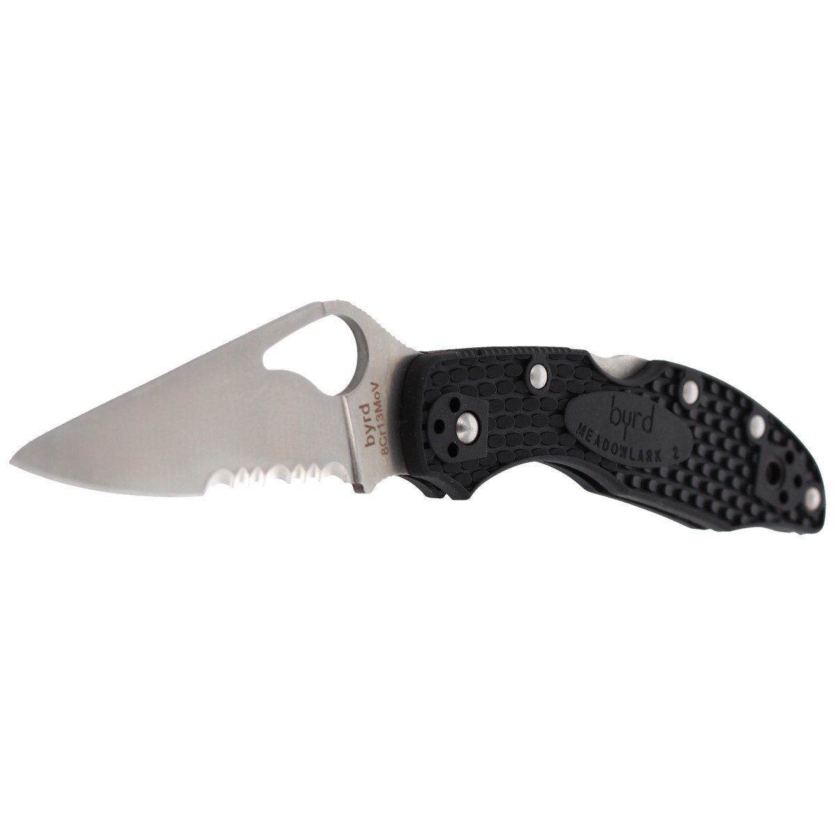 Nóz Spyderco Byrd Meadowlark 2 FRN Black, Combination (BY04PSBK2) 1 Nóz Spyderco Byrd Meadowlark 2 FRN Black, Combination (BY04PSBK2)-1