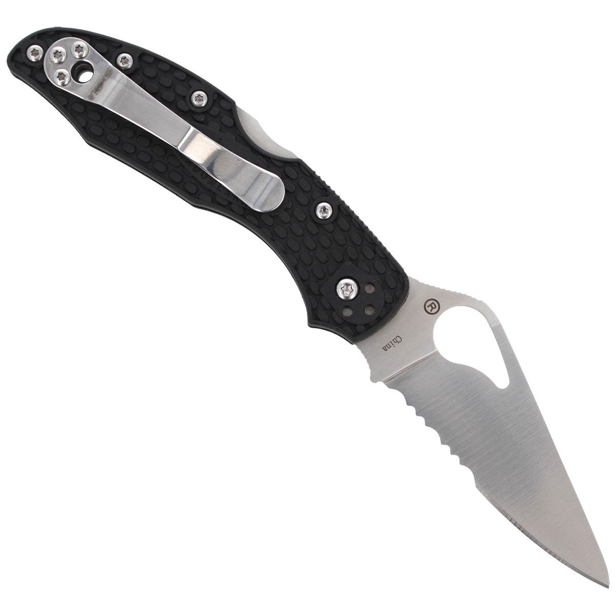 Nóz Spyderco Byrd Meadowlark 2 FRN Black, Combination (BY04PSBK2) 3 Nóz Spyderco Byrd Meadowlark 2 FRN Black, Combination (BY04PSBK2)-3
