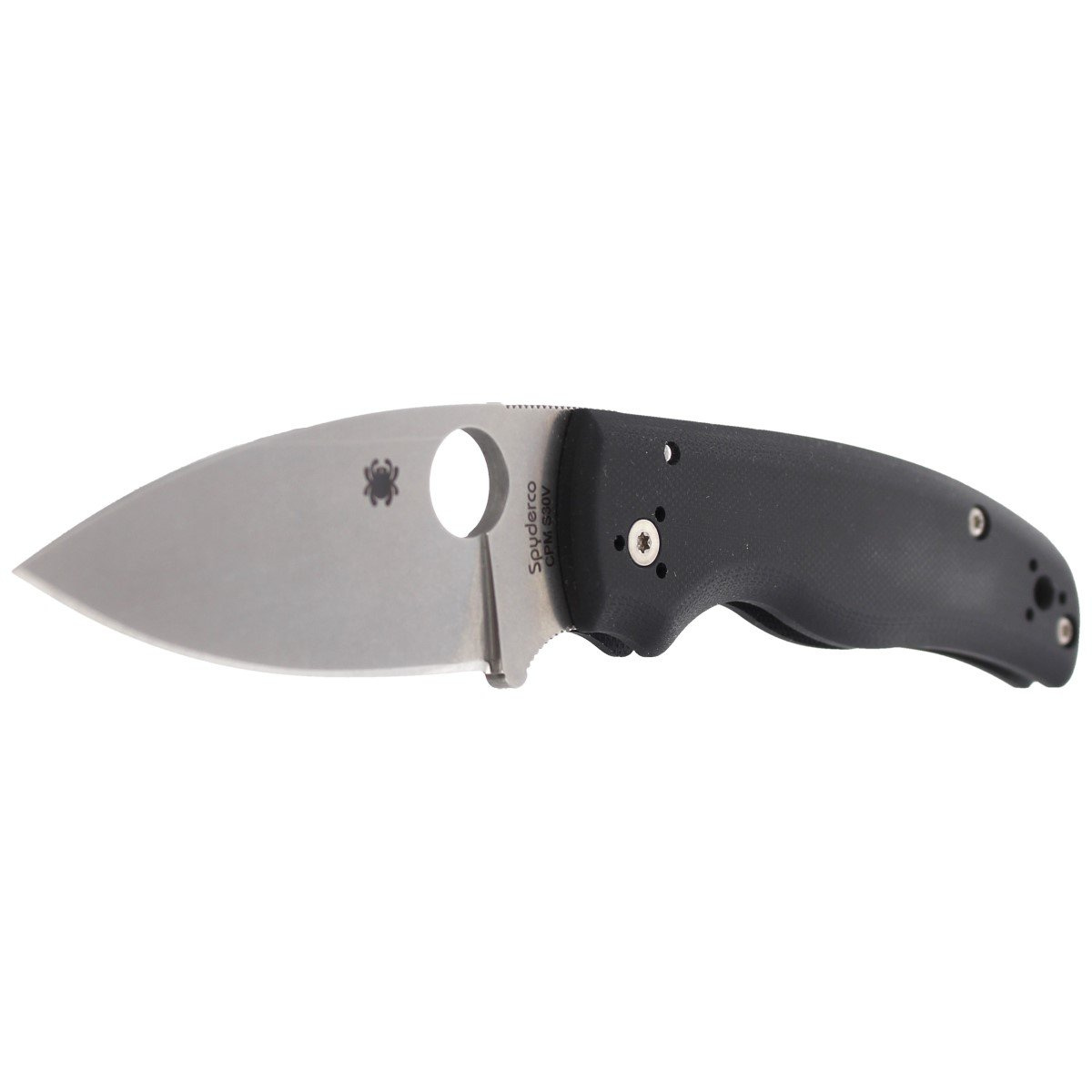 Nóż składany Spyderco Shaman Black G10, Stonewashed CPM S30V by Sal Glesser (C229GP) 2 Nóż składany Spyderco Shaman Black G10, Stonewashed CPM S30V by Sal Glesser (C229GP)-2