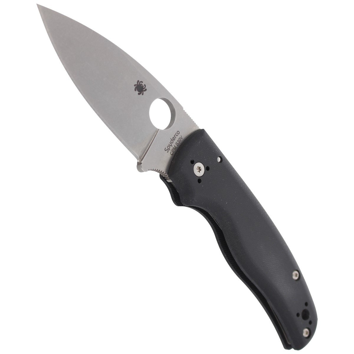 Nóż składany Spyderco Shaman Black G10, Stonewashed CPM S30V by Sal Glesser (C229GP) 4 Nóż składany Spyderco Shaman Black G10, Stonewashed CPM S30V by Sal Glesser (C229GP)-4
