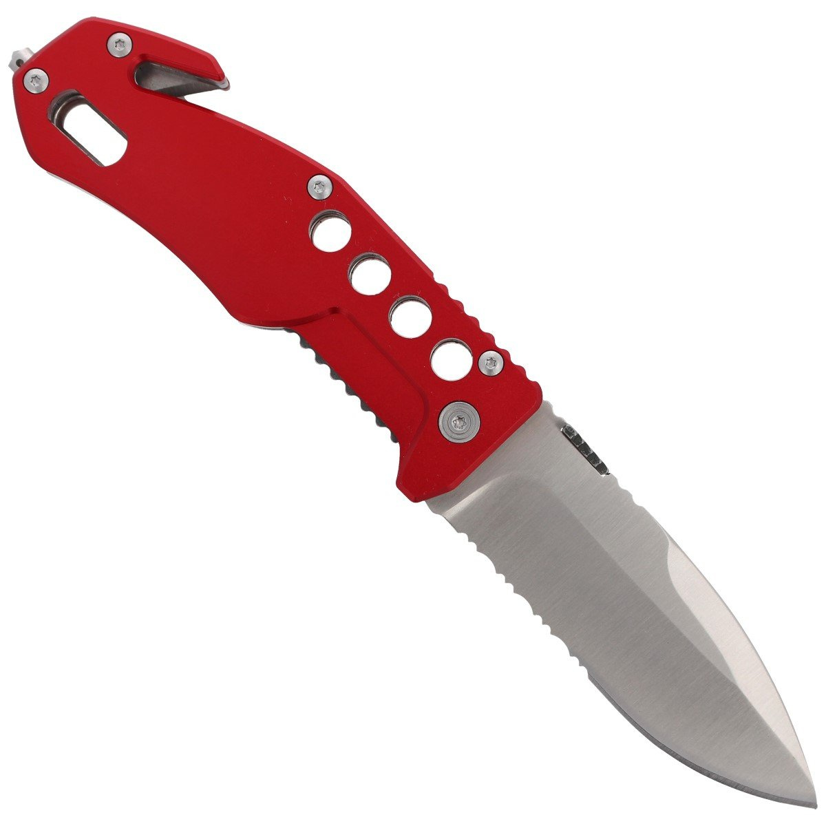 Nóż składany ratowniczy BlackFox Aluminium Red Rescue Folder (BF-117) 3 Nóż składany ratowniczy BlackFox Aluminium Red Rescue Folder (BF-117)-3