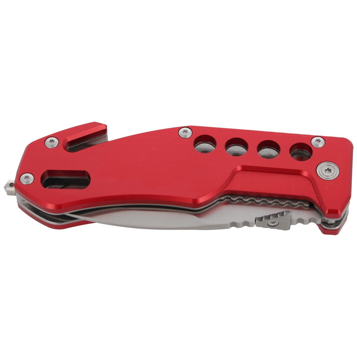 Nóż składany ratowniczy BlackFox Aluminium Red Rescue Folder (BF-117) 5 Nóż składany ratowniczy BlackFox Aluminium Red Rescue Folder (BF-117)-5