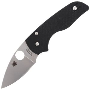 Nóż składany Spyderco Lil' Native G-10 Black Compression Lock Plain (C230GP)-1
