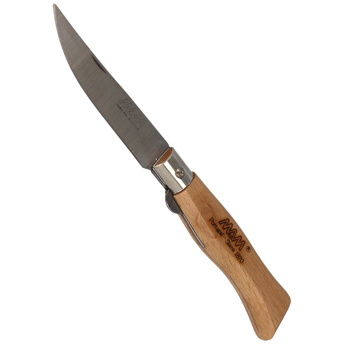 Nóż składany MAM Douro Blade Lock Light Beech Wood, Inox HW, Satin 420 (2006-LW) 4 Nóż składany MAM Douro Blade Lock Light Beech Wood, Inox HW, Satin 420 (2006-LW)-4