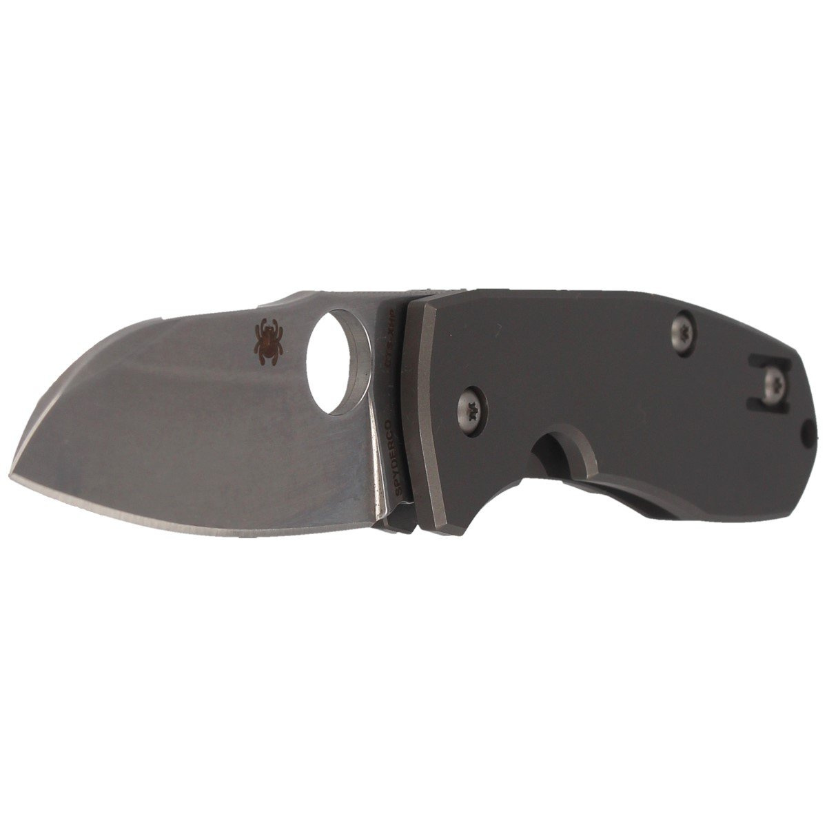Nóż składany Spyderco Techno 2 Gray Titanium, Stonewashed CTS XHP by Marcin Slysz (C158TIP2) 2 Nóż składany Spyderco Techno 2 Gray Titanium, Stonewashed CTS XHP by Marcin Slysz (C158TIP2)-2
