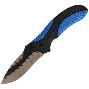 Nóż składany Herbertz Solingen Hit Blue/Black Aluminium/Plastic, Satin/Forged (588212)-1