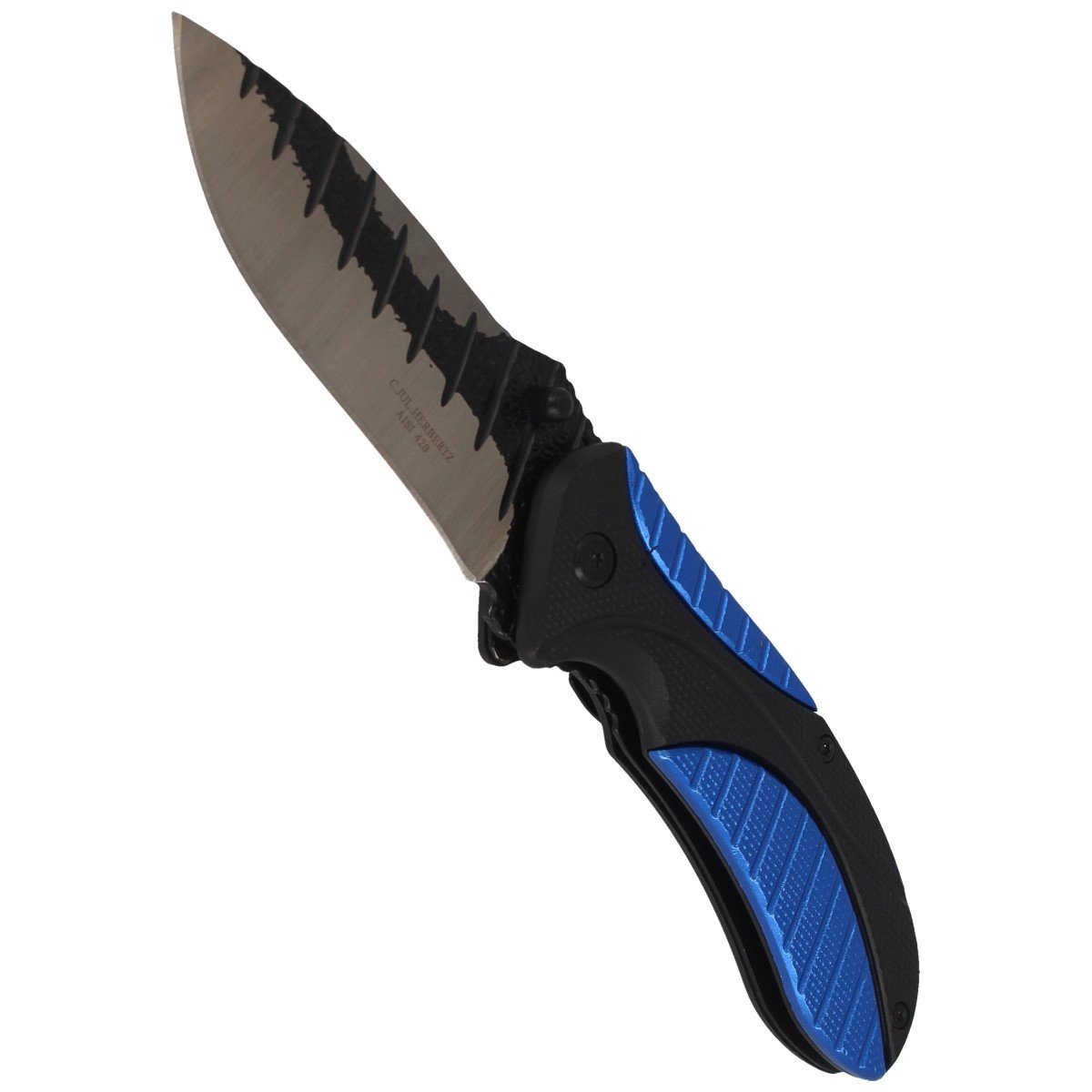Nóż składany Herbertz Solingen Hit Blue/Black Aluminium/Plastic, Satin/Forged (588212) 4 Nóż składany Herbertz Solingen Hit Blue/Black Aluminium/Plastic, Satin/Forged (588212)-4
