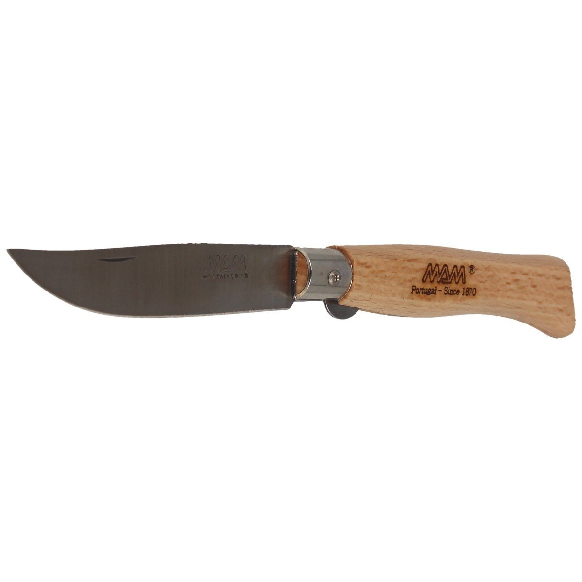 Nóż składany MAM Douro z blokadą, Light Beech Wood 83mm (2082-LW) 2 Nóż składany MAM Douro z blokadą, Light Beech Wood 83mm (2082-LW)-2
