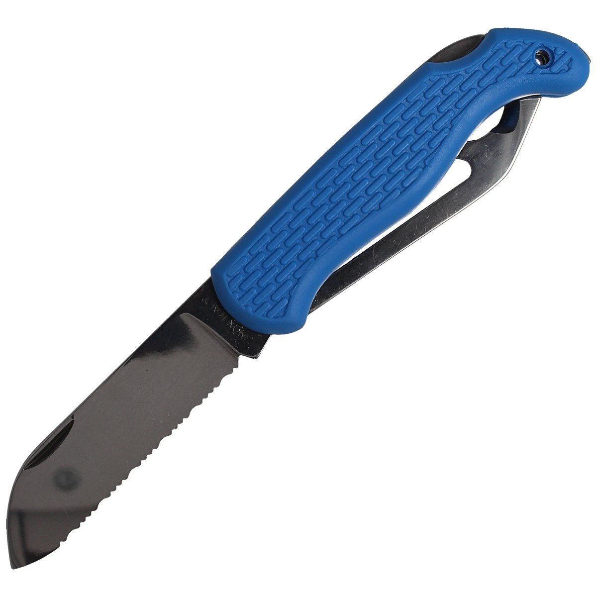 Nóż żeglarski MAC Boat 2 Blue PP-TPE, Satin W 1.4034 1 Nóż żeglarski MAC Boat 2 Blue PP-TPE, Satin W 1.4034-1