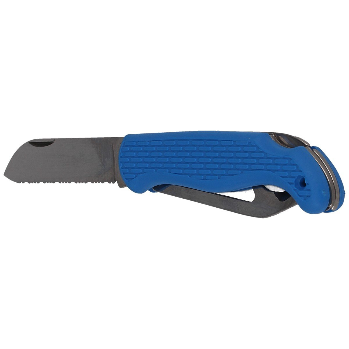 Nóż żeglarski MAC Boat 2 Blue PP-TPE, Satin W 1.4034 4 Nóż żeglarski MAC Boat 2 Blue PP-TPE, Satin W 1.4034-4