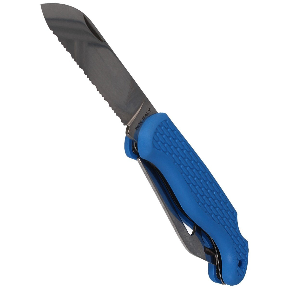 Nóż żeglarski MAC Boat 2 Blue PP-TPE, Satin W 1.4034 6 Nóż żeglarski MAC Boat 2 Blue PP-TPE, Satin W 1.4034-6