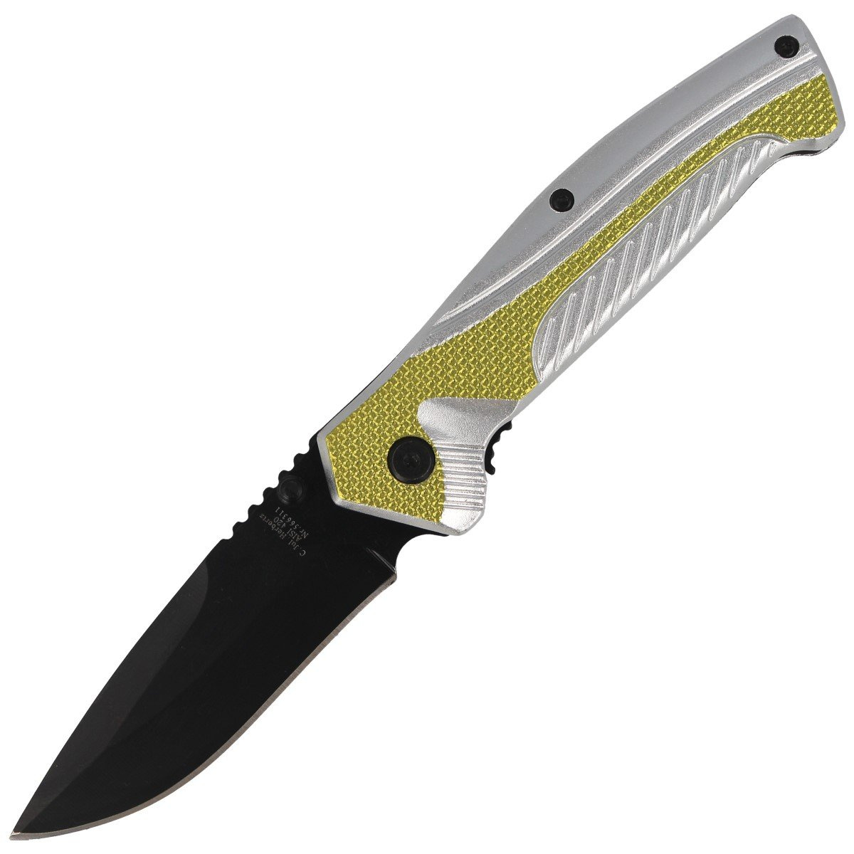Nóż składany Herbertz Solingen Hit Green / Silver Aluminium, Black Blade (566311) 1 Nóż składany Herbertz Solingen Hit Green / Silver Aluminium, Black Blade (566311)-1