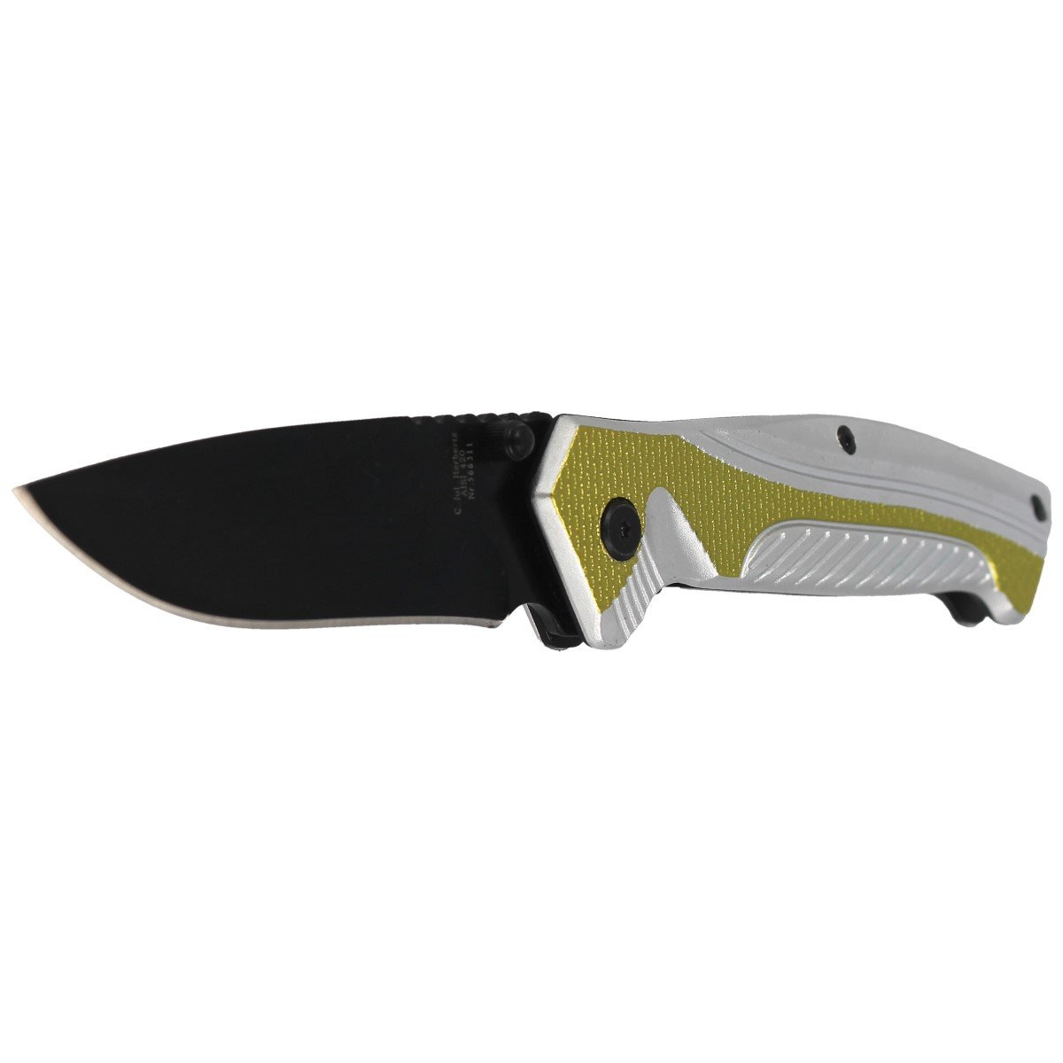 Nóż składany Herbertz Solingen Hit Green / Silver Aluminium, Black Blade (566311) 2 Nóż składany Herbertz Solingen Hit Green / Silver Aluminium, Black Blade (566311)-2