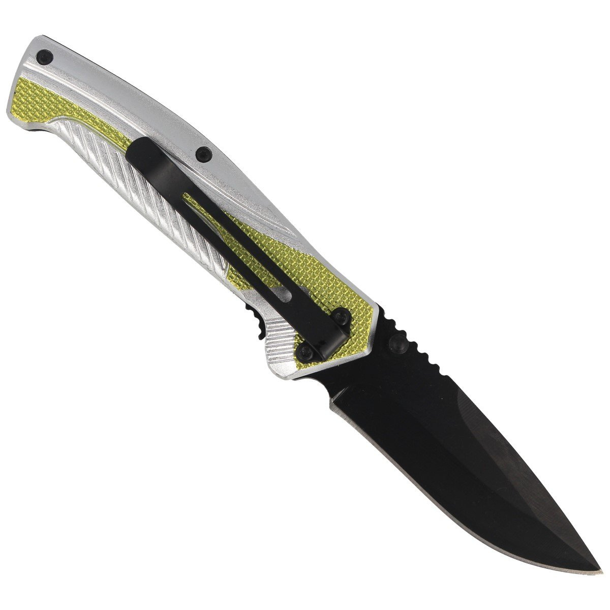 Nóż składany Herbertz Solingen Hit Green / Silver Aluminium, Black Blade (566311) 3 Nóż składany Herbertz Solingen Hit Green / Silver Aluminium, Black Blade (566311)-3
