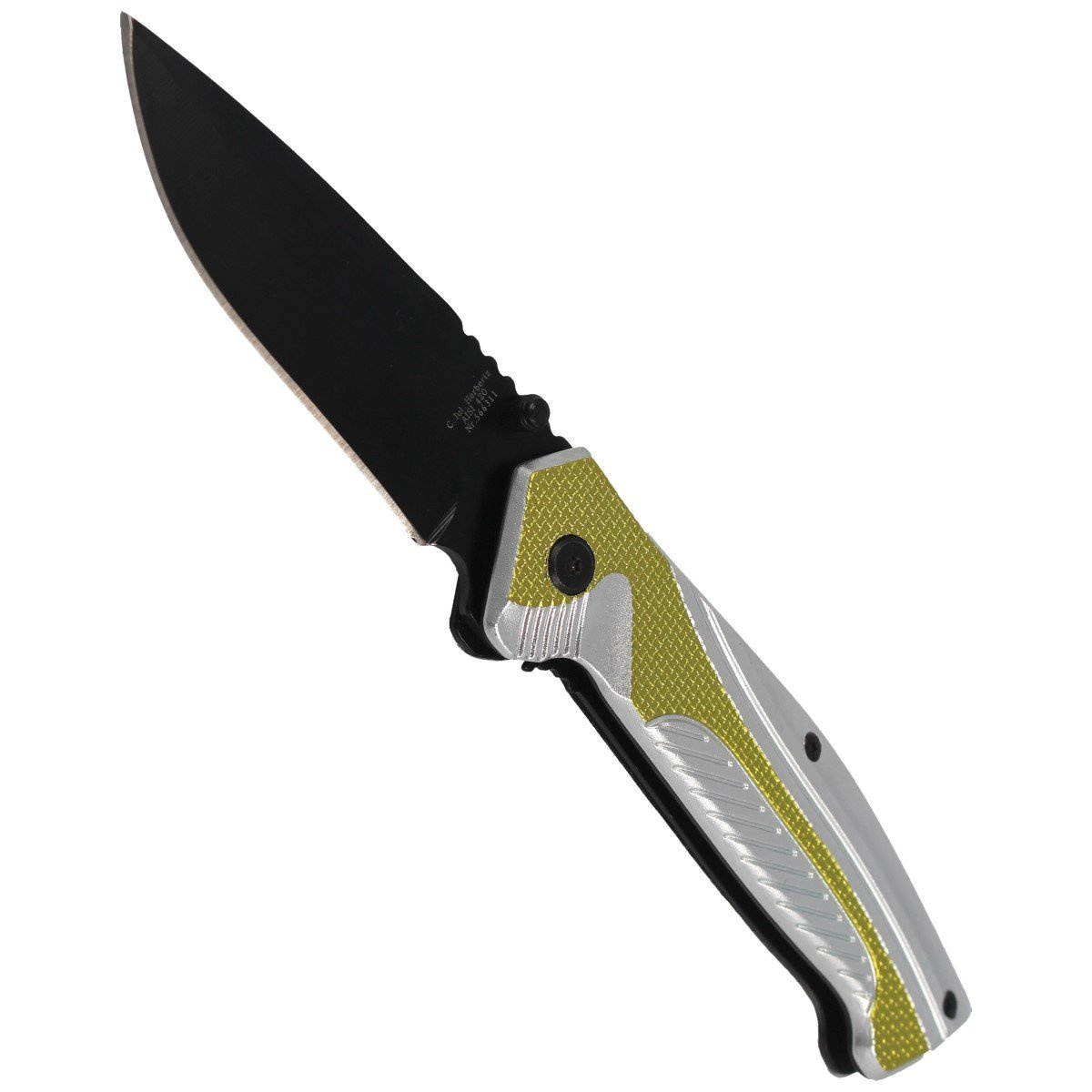 Nóż składany Herbertz Solingen Hit Green / Silver Aluminium, Black Blade (566311) 4 Nóż składany Herbertz Solingen Hit Green / Silver Aluminium, Black Blade (566311)-4