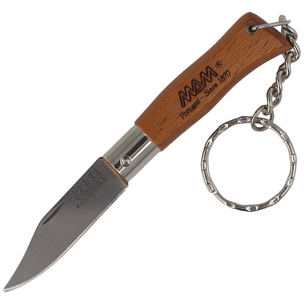 Nóż składany brelok MAM Douro Mini Light Beech Wood, Inox HW, Satin 420 (2002-LW) 1 Nóż składany brelok MAM Douro Mini Light Beech Wood, Inox HW, Satin 420 (2002-LW)-1