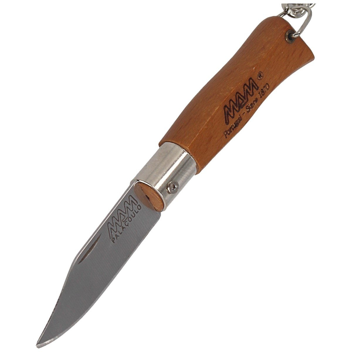 Nóż składany brelok MAM Douro Mini Light Beech Wood, Inox HW, Satin 420 (2002-LW) 6 Nóż składany brelok MAM Douro Mini Light Beech Wood, Inox HW, Satin 420 (2002-LW)-6