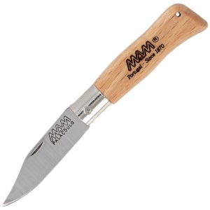 Nóż składany brelok MAM Douro Mini Light Beech Wood, Inox HW, Satin 420 (2003-LW)-1