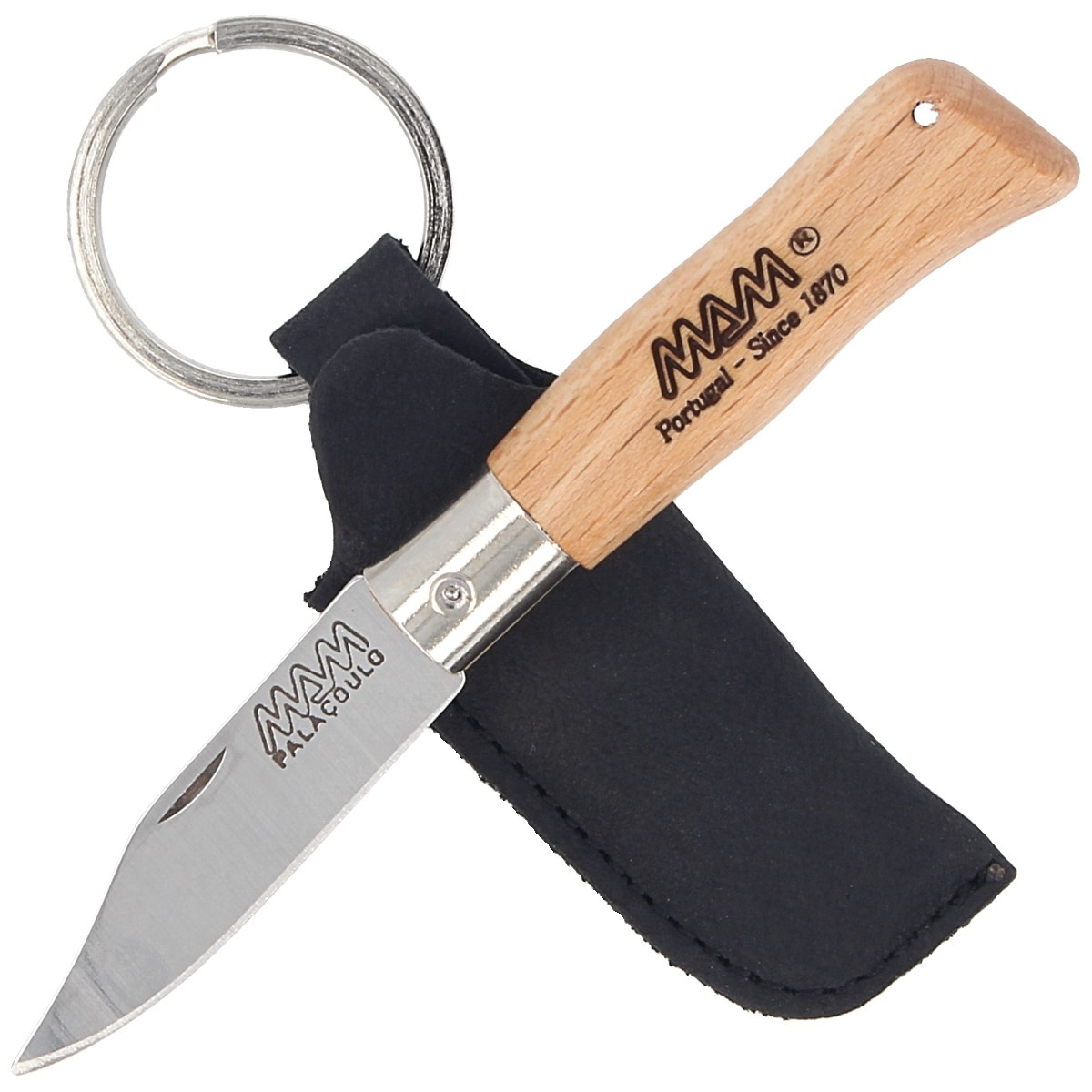 Nóż składany brelok MAM Douro Mini Light Beech Wood, Inox HW, Satin 420 (2003-LW) 4 Nóż składany brelok MAM Douro Mini Light Beech Wood, Inox HW, Satin 420 (2003-LW)-4