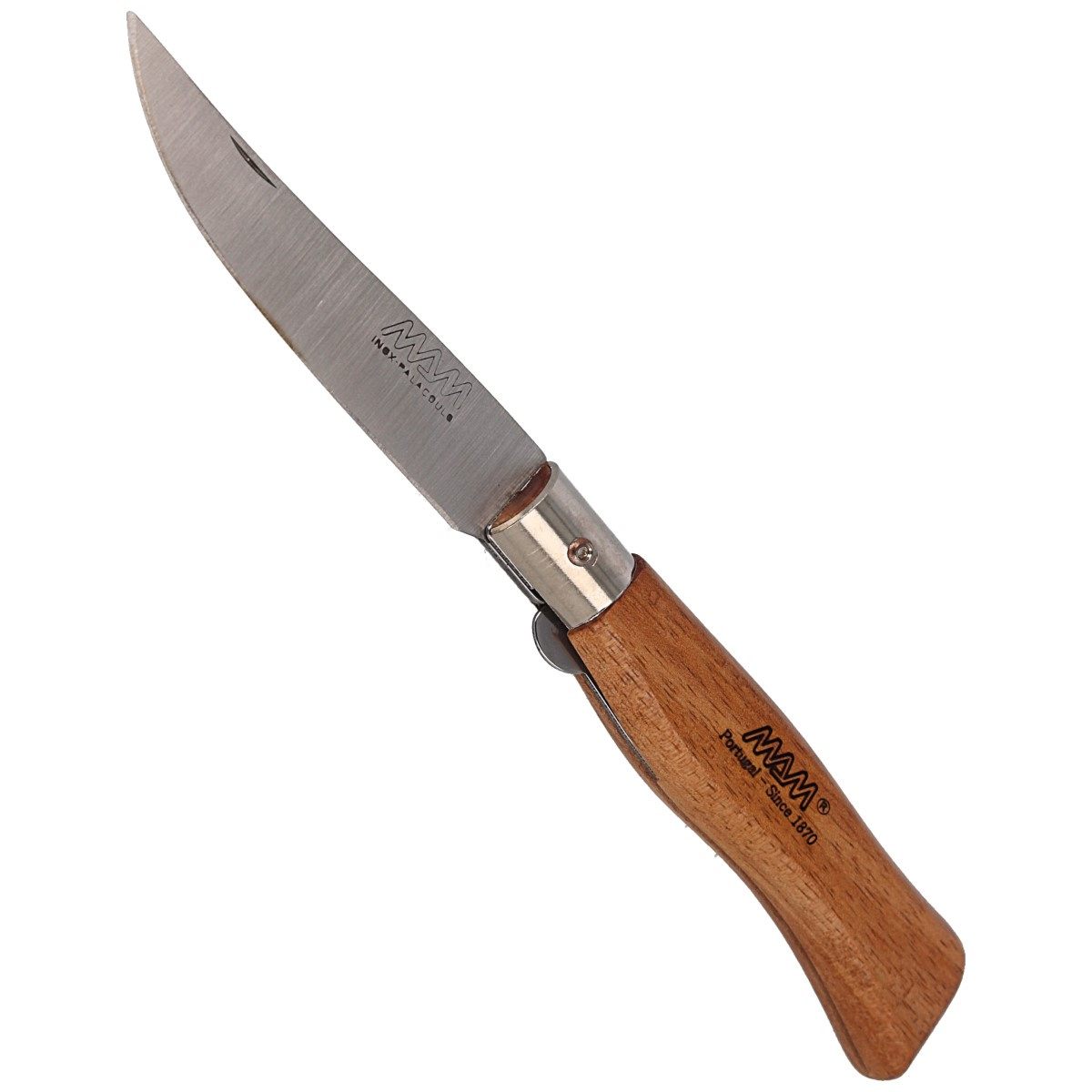 Nóż składany MAM Douro Big Blade Lock Light Beech Wood, Brass HW, Satin 420 (2008-LW) 4 Nóż składany MAM Douro Big Blade Lock Light Beech Wood, Brass HW, Satin 420 (2008-LW)-4