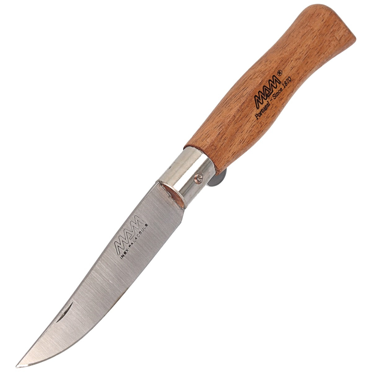 Nóż składany MAM Douro Big Blade Lock Light Beech Wood, Brass HW, Satin 420 (2008-LW) 6 Nóż składany MAM Douro Big Blade Lock Light Beech Wood, Brass HW, Satin 420 (2008-LW)-6