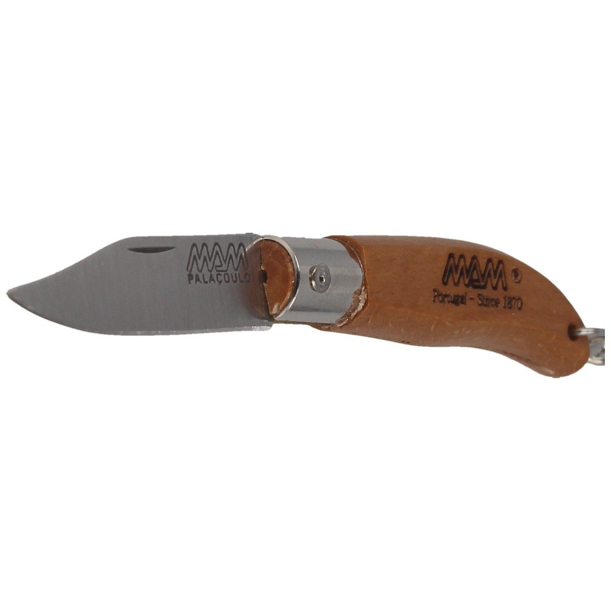 Nóż składany brelok MAM Iberica Mini, Dark Beech Wood, Inox HW, Satin 420 (2000-DW) 2 Nóż składany brelok MAM Iberica Mini, Dark Beech Wood, Inox HW, Satin 420 (2000-DW)-2