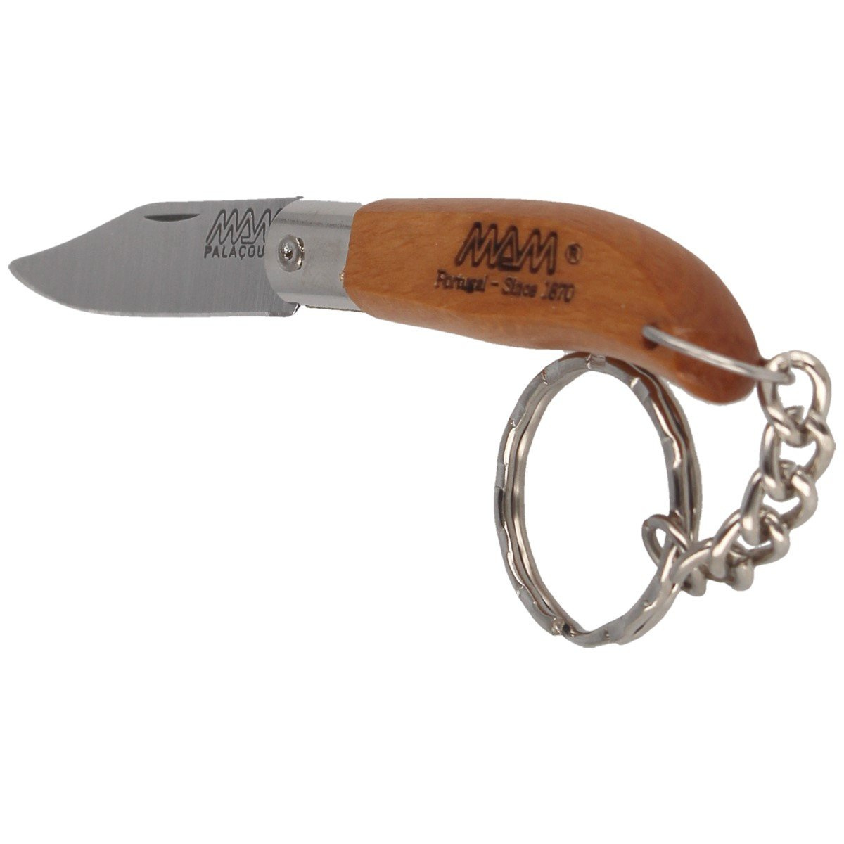 Nóż składany brelok MAM Iberica Mini, Dark Beech Wood, Inox HW, Satin 420 (2000-DW) 4 Nóż składany brelok MAM Iberica Mini, Dark Beech Wood, Inox HW, Satin 420 (2000-DW)-4