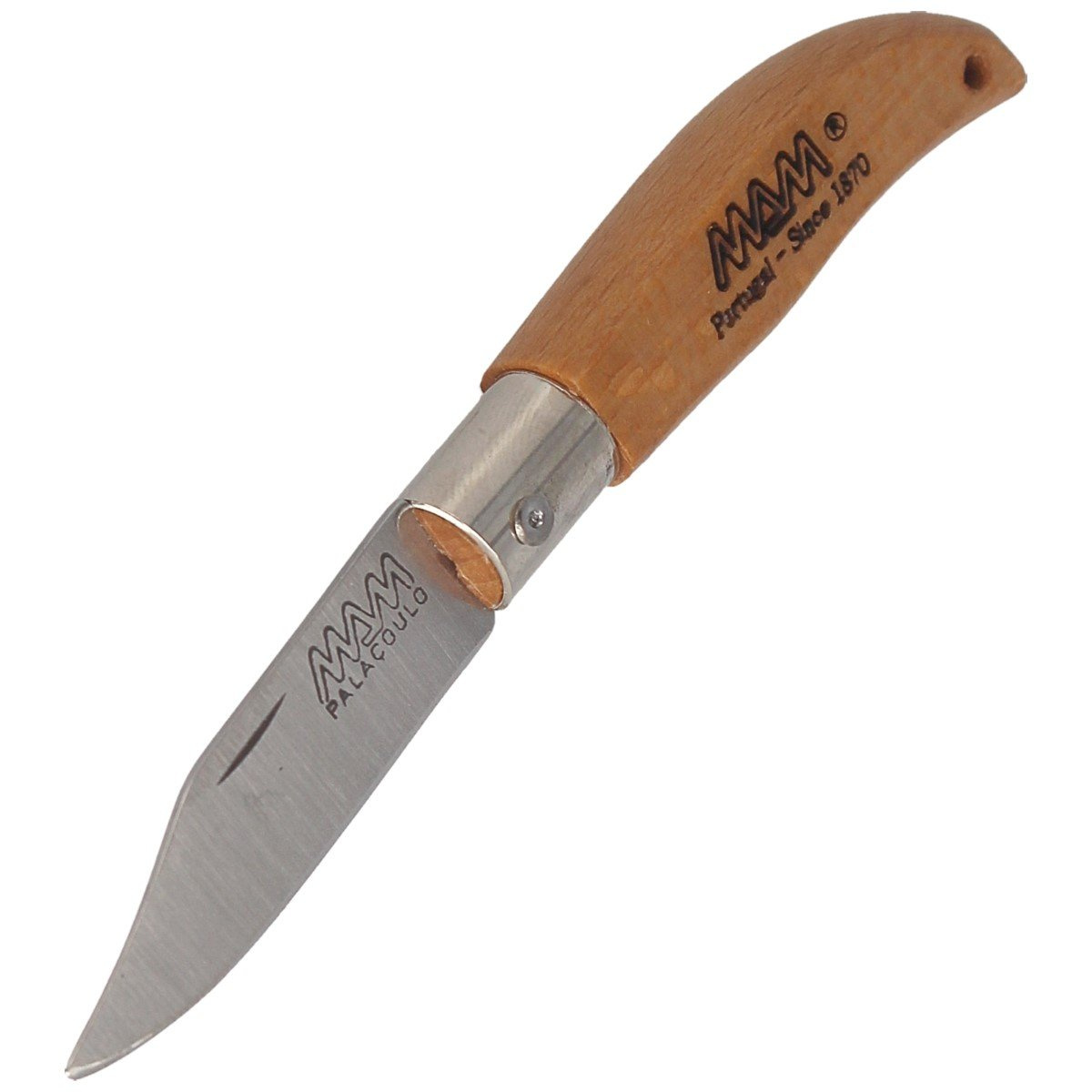 Nóż składany brelok MAM Iberica Mini Light Beech Wood, Inox HW, Satin 420 (2001-LW) 7 Nóż składany brelok MAM Iberica Mini Light Beech Wood, Inox HW, Satin 420 (2001-LW)-7