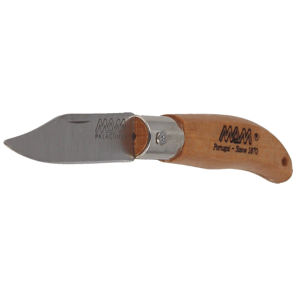 Nóż składany brelok MAM Iberica Mini Light Beech Wood, Inox HW, Satin 420 (2001-LW) 2 Nóż składany brelok MAM Iberica Mini Light Beech Wood, Inox HW, Satin 420 (2001-LW)-2