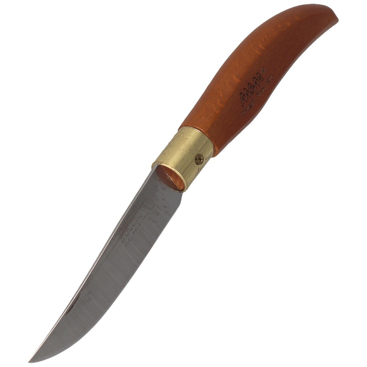 Nóż składany MAM Iberica Big Dark Beech Wood, Brass HW, Satin 420 (2015-DW) 6 Nóż składany MAM Iberica Big Dark Beech Wood, Brass HW, Satin 420 (2015-DW)-6