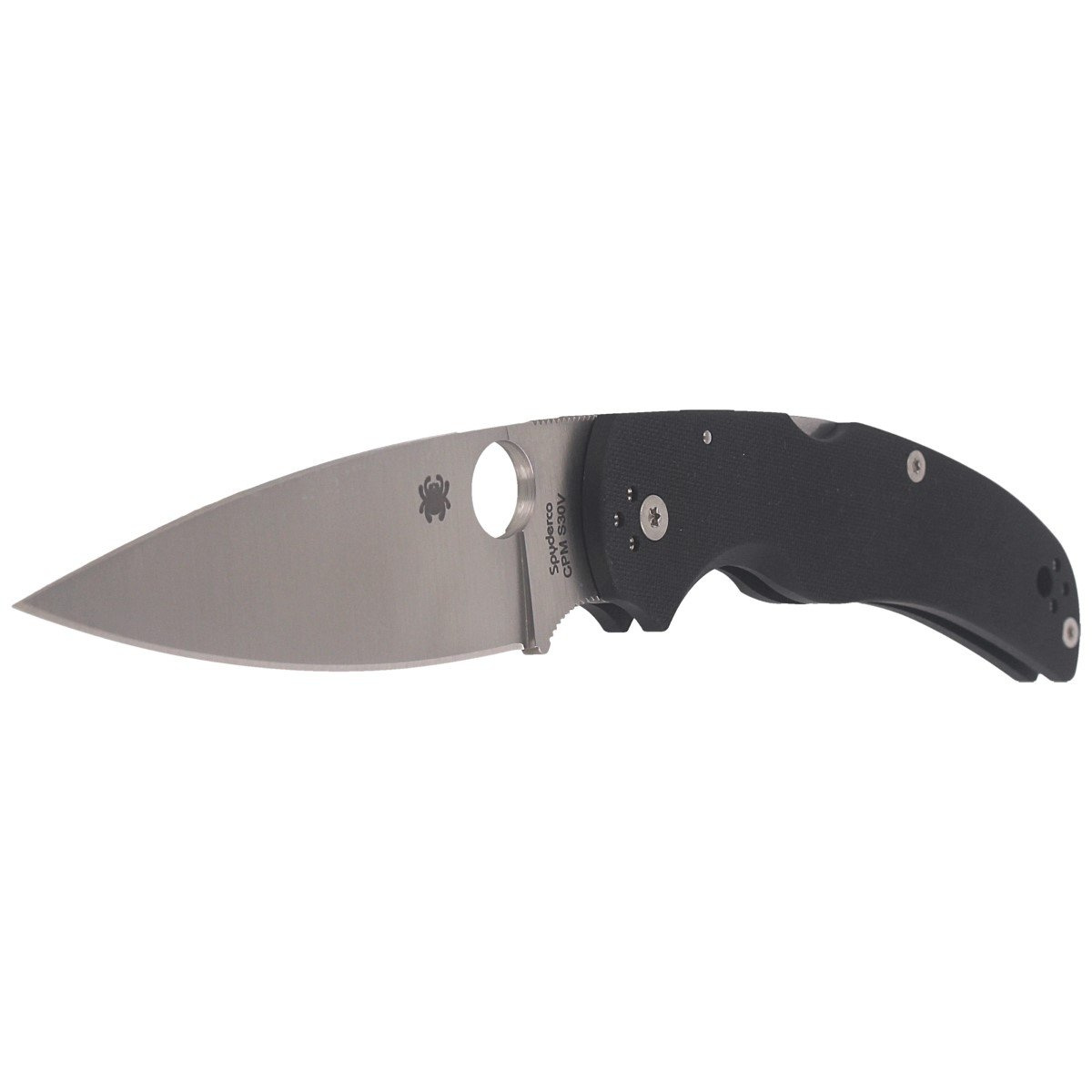 Nóż składany Spyderco Native Chief G10 Black, Satin Plain CPM S30V by Sal, Eric Glesser (C244GP) 3 Nóż składany Spyderco Native Chief G10 Black, Satin Plain CPM S30V by Sal, Eric Glesser (C244GP)-3