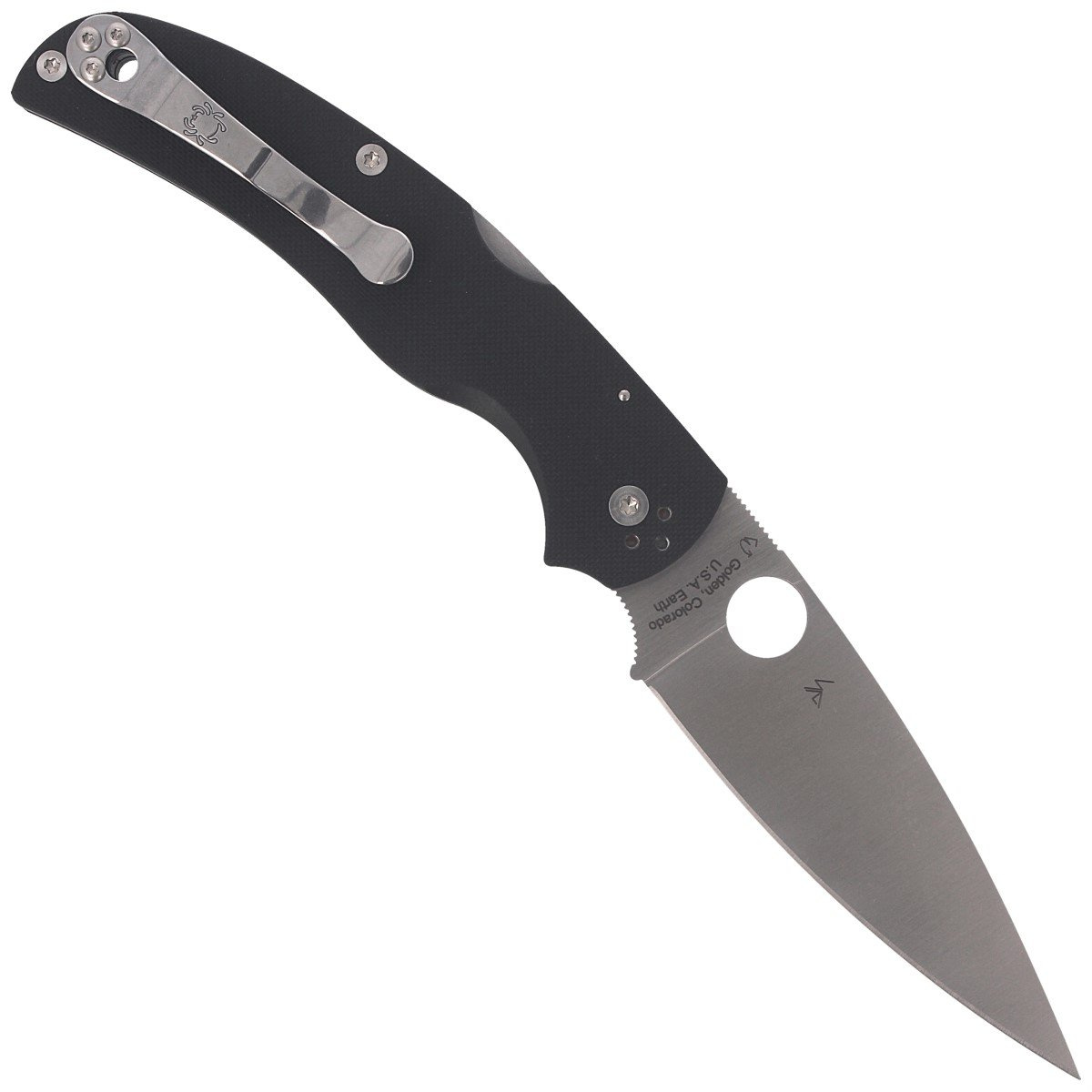 Nóż składany Spyderco Native Chief G10 Black, Satin Plain CPM S30V by Sal, Eric Glesser (C244GP) 4 Nóż składany Spyderco Native Chief G10 Black, Satin Plain CPM S30V by Sal, Eric Glesser (C244GP)-4