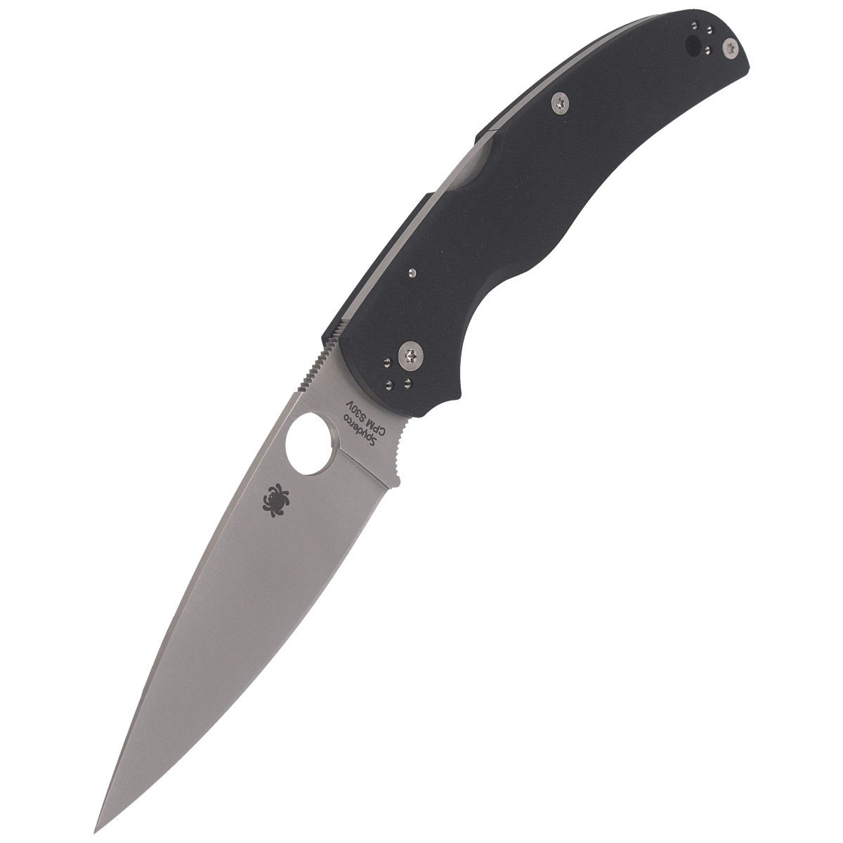 Nóż składany Spyderco Native Chief G10 Black, Satin Plain CPM S30V by Sal, Eric Glesser (C244GP) 6 Nóż składany Spyderco Native Chief G10 Black, Satin Plain CPM S30V by Sal, Eric Glesser (C244GP)-6