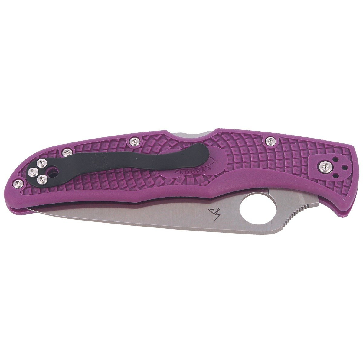Nóż Spyderco Endura 4 FRN Purple Flat Ground Plain (C10FPPR) 7 Nóż Spyderco Endura 4 FRN Purple Flat Ground Plain (C10FPPR)-7