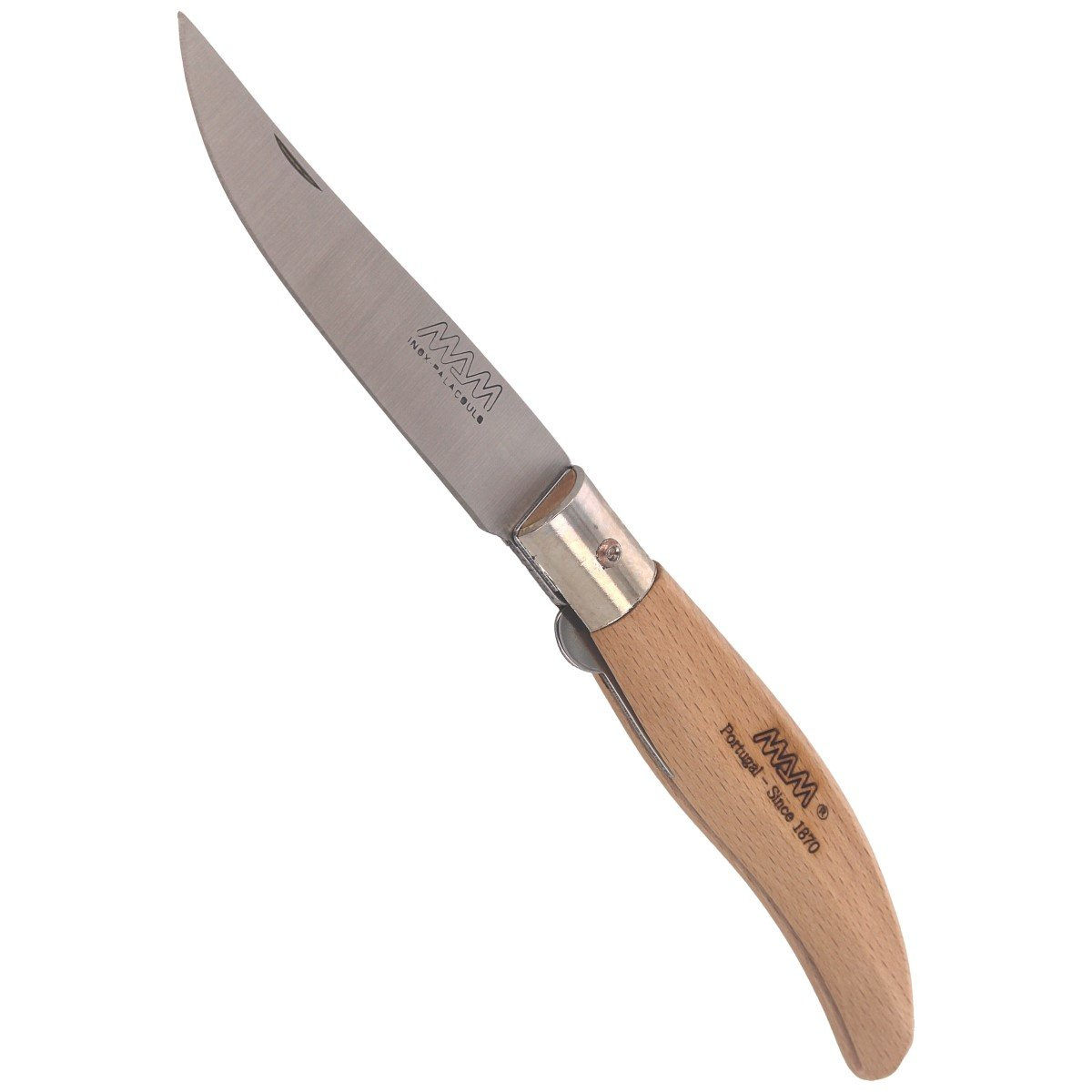 Nóż składany MAM Iberica Big z blokadą, Light Beech Wood 90mm (2016-LW) 5 Nóż składany MAM Iberica Big z blokadą, Light Beech Wood 90mm (2016-LW)-5