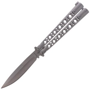 Nóż motylek Martinez Albainox Balisong Steel, Satin Finish (02109)-1