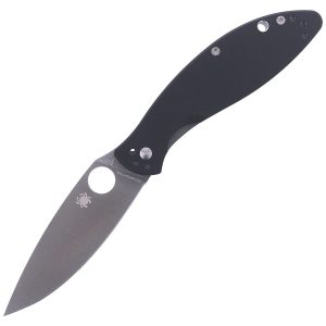Nóż składany Spyderco Astute G-10 Black Plain (C252GP)-1