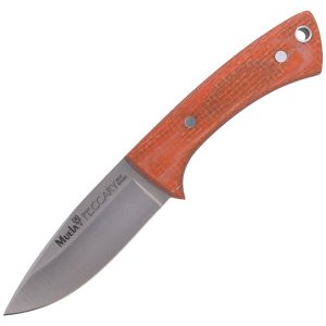 Nóż na szyję Muela Orange Micarta Neck Knife, Satin 1.4116 (PECCARY-8.O)-1