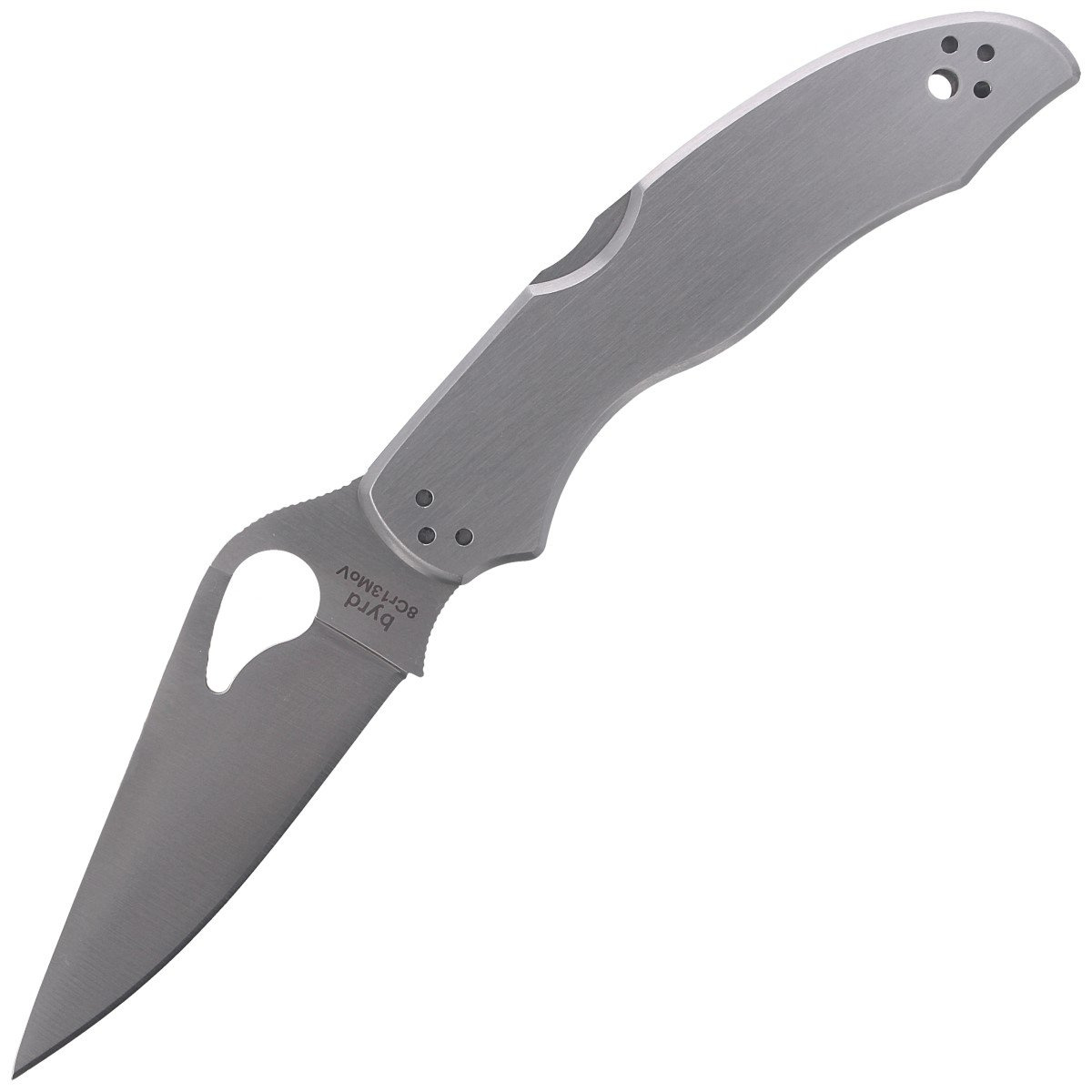 Nóż składany Spyderco Byrd Harrier 2 Stainless, Plain (BY01P2) 2 Nóż składany Spyderco Byrd Harrier 2 Stainless, Plain (BY01P2)-2