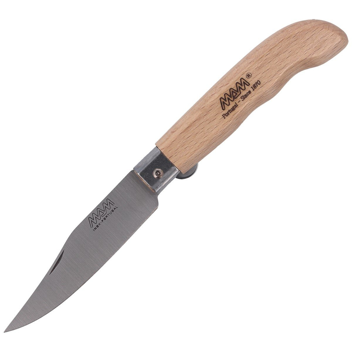 Nóż składany MAM Sportive z blokadą, Medium Light Beach Wood 83mm (2046-LW) 1 Nóż składany MAM Sportive z blokadą, Medium Light Beach Wood 83mm (2046-LW)-1