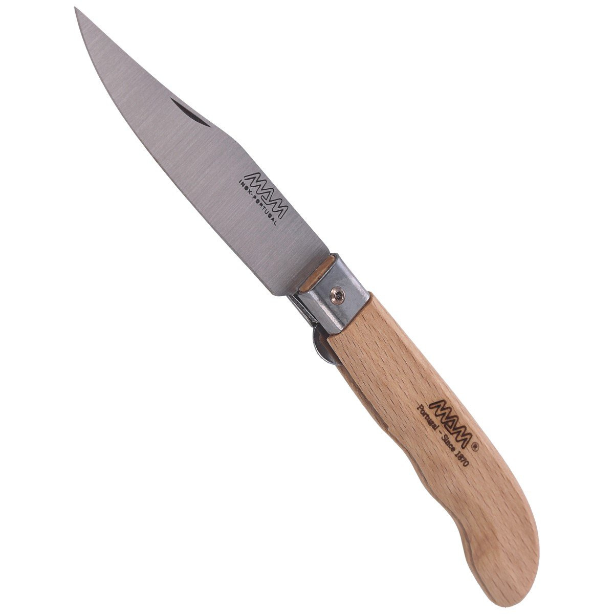 Nóż składany MAM Sportive z blokadą, Medium Light Beach Wood 83mm (2046-LW) 4 Nóż składany MAM Sportive z blokadą, Medium Light Beach Wood 83mm (2046-LW)-4