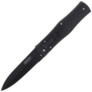 Nóż sprężynowy Mikov Predator Blackout Black ABS, Black DLC N690 (241-BH-1/BKP)-1