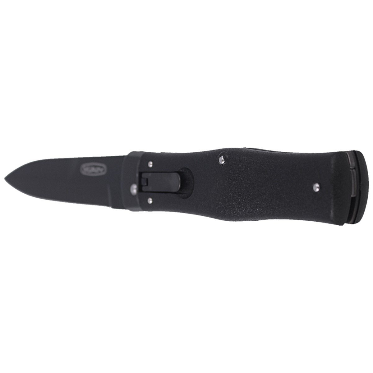 Nóż sprężynowy Mikov Predator Blackout Black ABS, Black DLC N690 (241-BH-1/BKP) 6 Nóż sprężynowy Mikov Predator Blackout Black ABS, Black DLC N690 (241-BH-1/BKP)-6